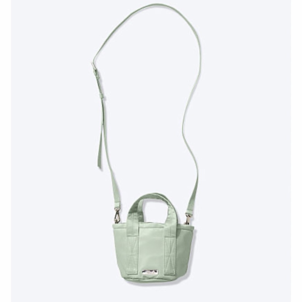 VS Pink mini bucket bag soft sage green